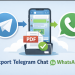 save telegram chat to whatsapp